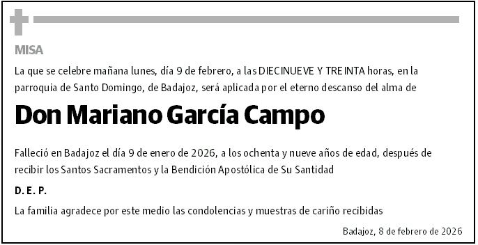 Don Mariano García Campo