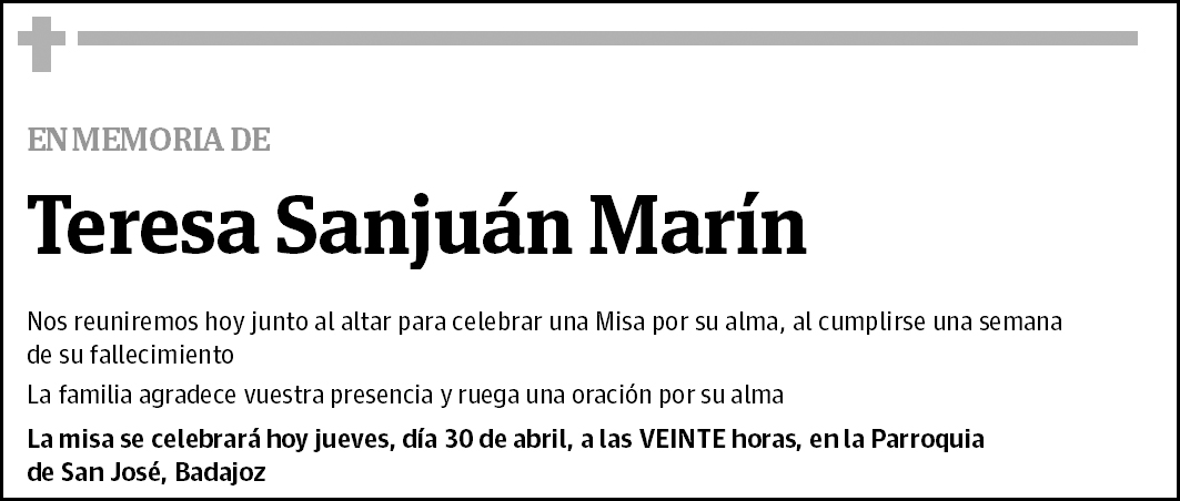 Teresa Sanjuán Marín