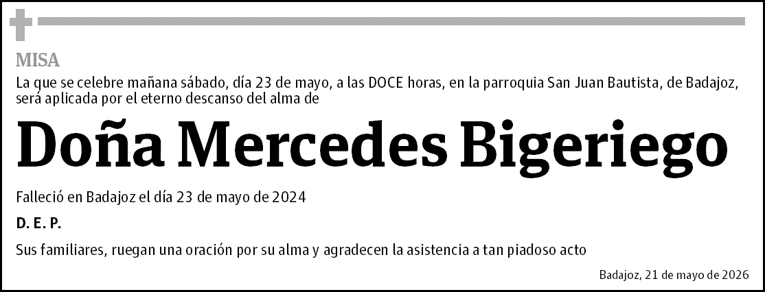 Mercedes Bigeriego Martín de Saavedra