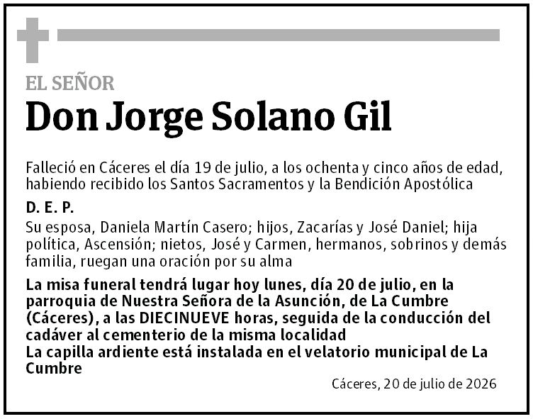 Don Jorge Solano Gil