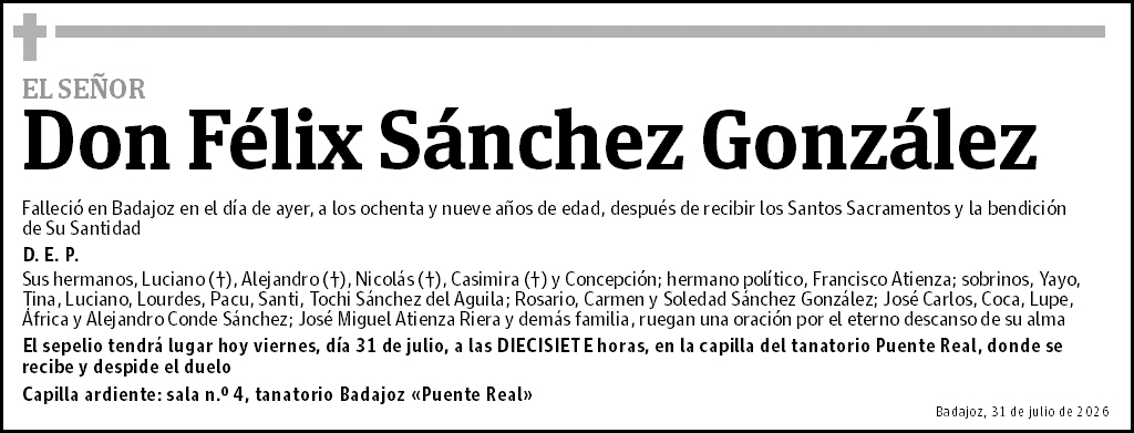 Félix Sánchez González