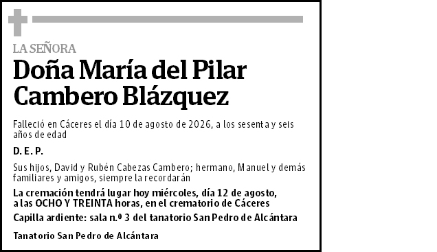 María del Pilar Cambero Blázquez