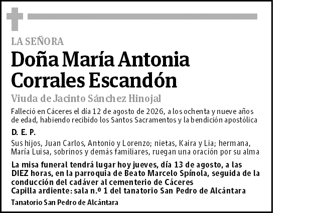 María Antonia Corrales Escandón