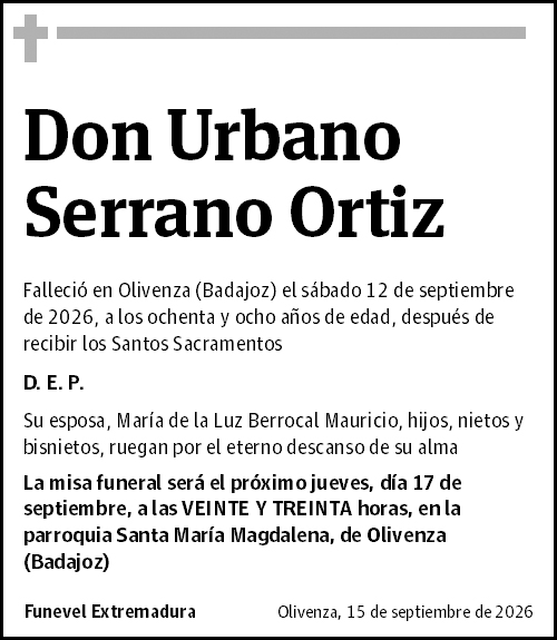 Urbano Serrano Ortiz