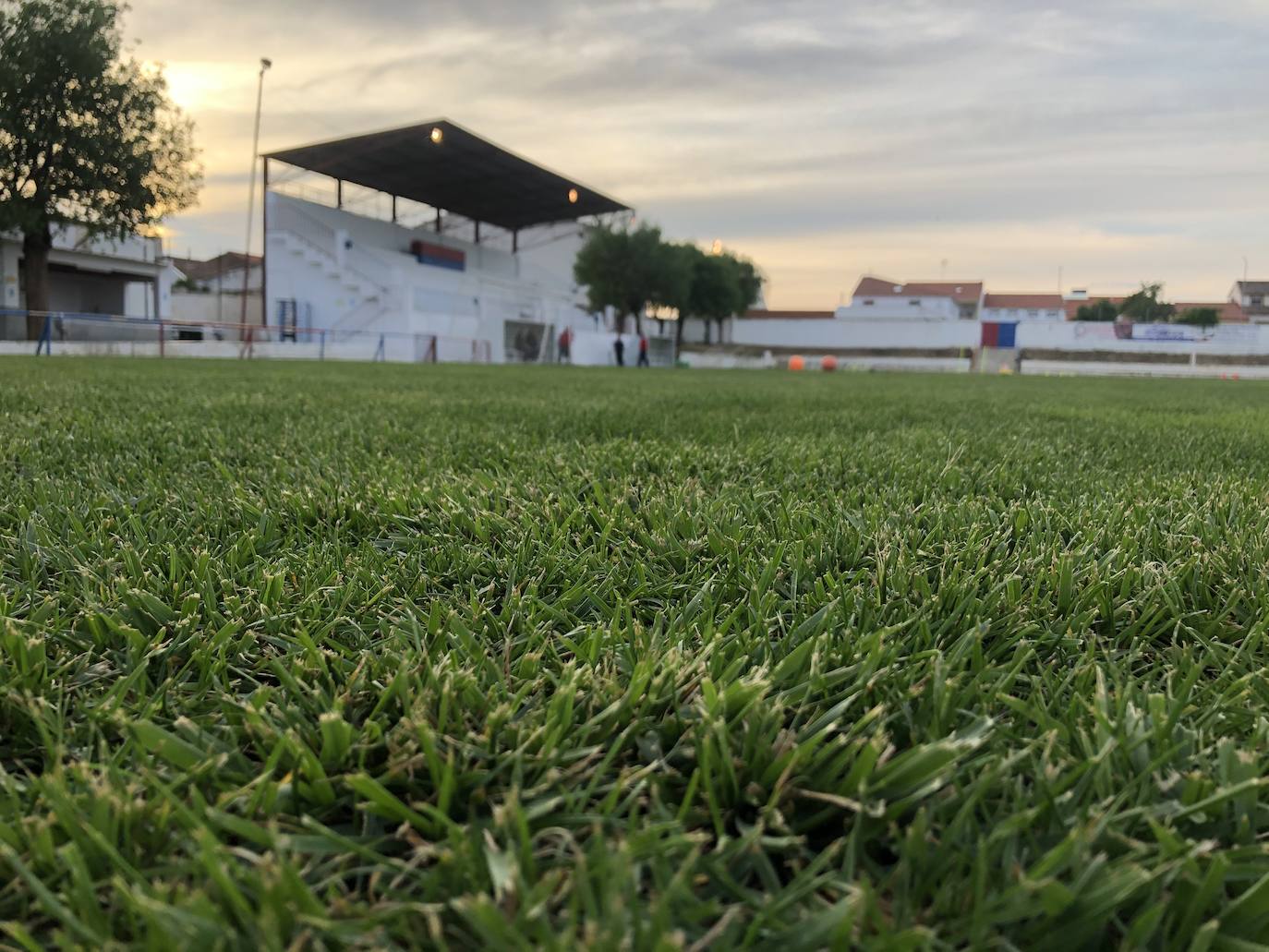 El campo de fútbol municipal de Quintana 