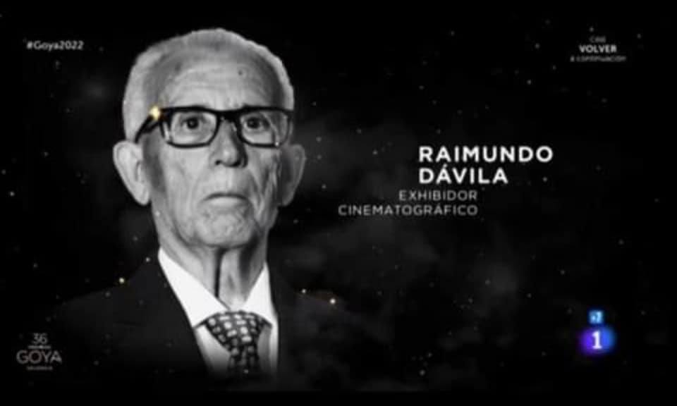 El momento en el que Raimundo apareció en pantalla durante la gala de los Goya /CEDIDA