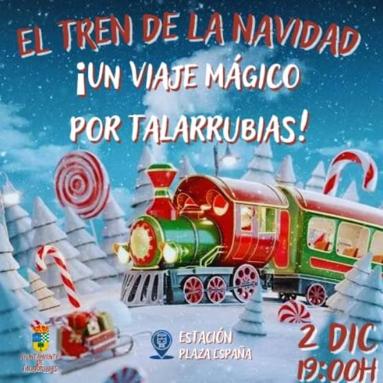 El tren mágico de la Navidad recorrerá Talarrubias