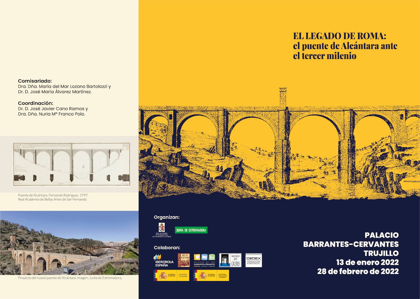 El Barrantes Cervantes acoge una exposición sobre el puente de Alcántara