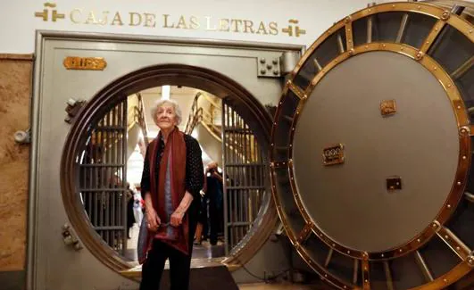 Ida Vitale, en La Caja de las Letras./EFE
