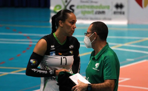 Flavia Lima y Adolfo Gómez durante un partido. /Nina Bañegil