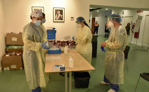 Personal sanitario en el cribado realizado en Extremadura en los últimos meses.