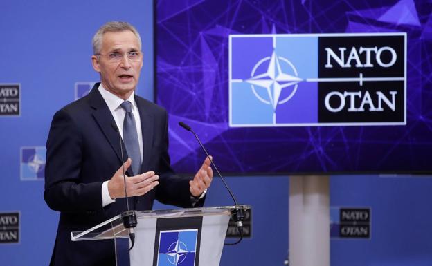 El secretario general de la OTAN, Jens Stoltenberg, durante una comparecencia. /efe