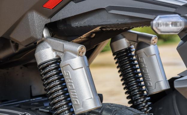 Doble amortiguación trasera regulable