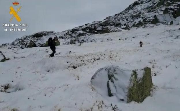 Así se está llevando a cabo la operación de búsqueda del montañero en la Sierra de Béjar. 