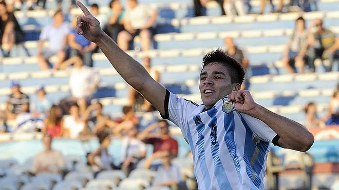 Giovanni Simeone, un obsesivo del gol que brilla en el Sudamericano Sub