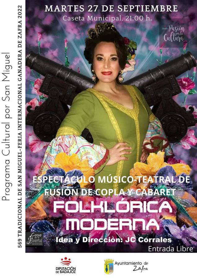 'Folklórica Moderna', con Raquel Palma, hoy martes en la Caseta Municipal