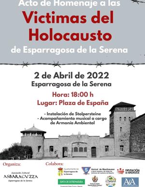Cartel 'Acto homenaje a las víctimas del Holocausto' /cedida